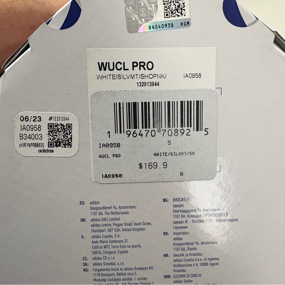 Adidas WUCL Pro Women's Champions League Official Match Ball Size 5 IA0958 BNIB - Picture 11 of 11